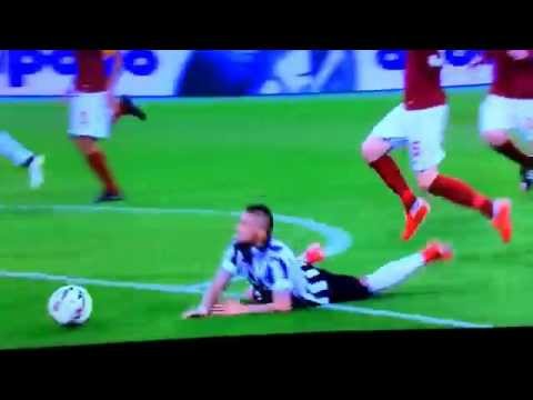 Torosidis red card| roma vs juventus 0-0 2/3/2015