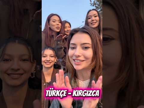 Dans dışında birbirimize Türkçe - Kırgızca öğrettik çok eğlendiikk💃🏼 Siz söyleyebildiniz mi?😅