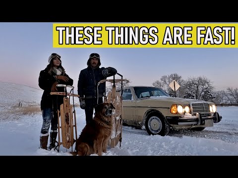 Sketchy #Sleds, 1950's Flexible Flyer II, we picked up a pair of #vintage sleds!