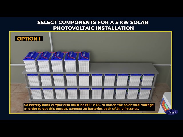 prepare bill of material for a 5kw solar photovoltaic installation