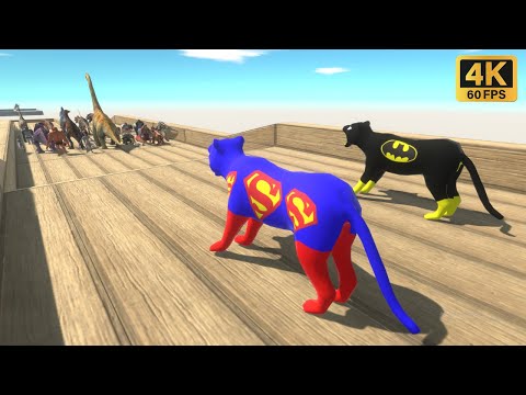 Escape from Batman & Superman Tigers - Animal Revolt Battle Simulator