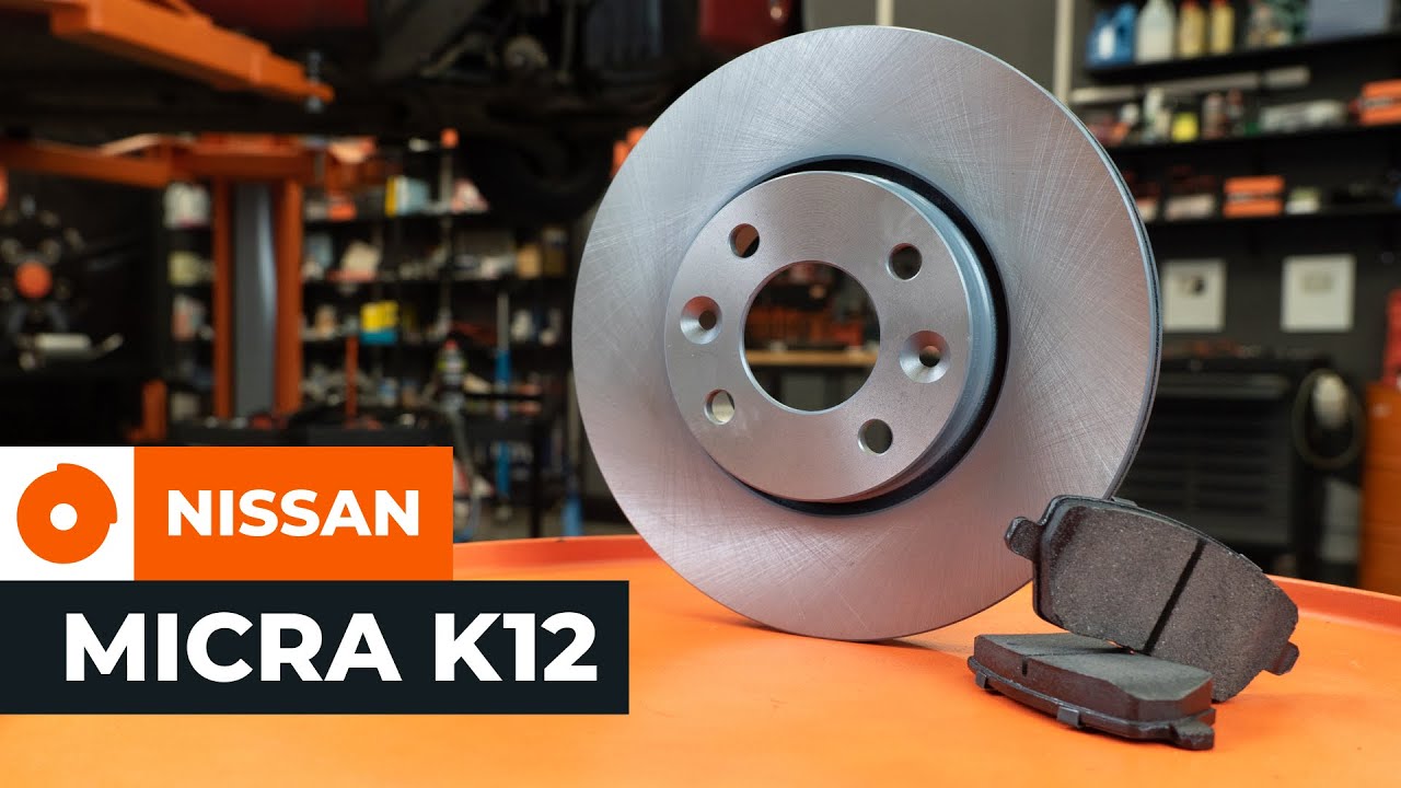 Πώς να αλλάξετε δισκόπλακες εμπρός σε Nissan Micra K12 - Οδηγίες αντικατάστασης