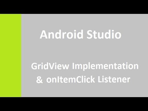 Android Studio GridView Implementation & onItemClick Listener