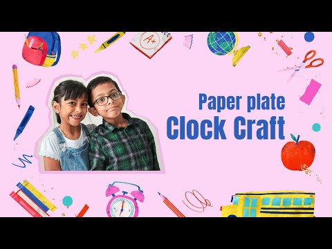 How to make a paper clock | School Project Clock |DIY|Magic Hues Media Craft#Paper Handmade
