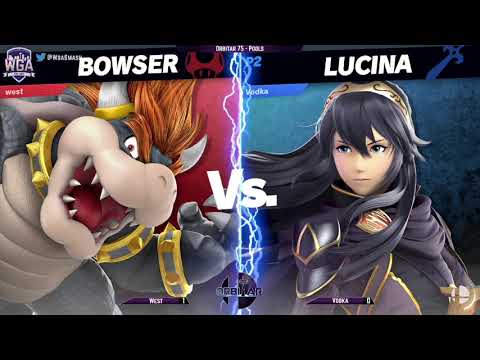 West (Bowser) vs. Vodka (Lucina) - Orbitar 75 - Pools