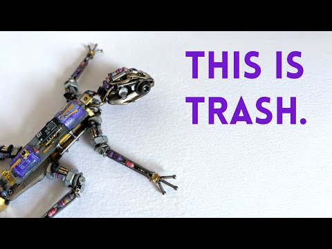 I Built a Lizard Out of Scrap Metal (That Sticks to Metal Walls!)