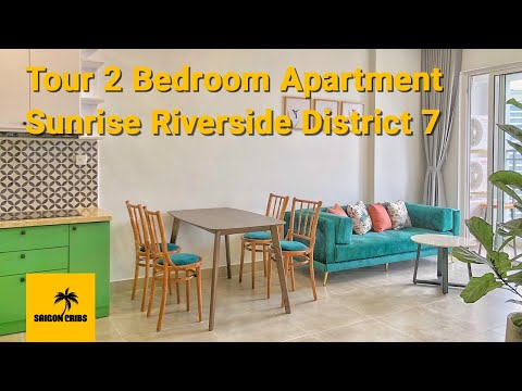 Two-Bedroom Apartment with a Tropical Hollywood Regency Style In District 7 [Pet Friendly]