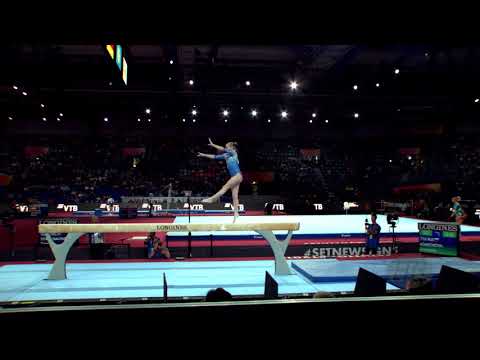 AGAFONOVA Anastasiia (RUS) - 2019 Artistic Worlds, Stuttgart (GER) - Qualifications Balance Beam
