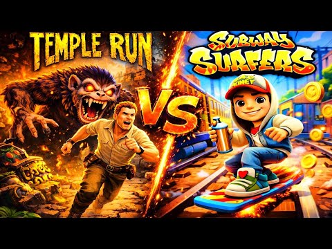 Temple Run vs Subway Surfers NEW Gameplay