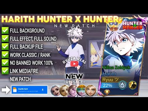 VIGNETTE! Script Skin Harith HXH Hunter X Hunter - Killua No Password | Full Effect Voice | Terbaru