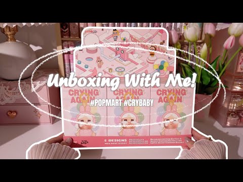 POPMART CRYBABY CRYING AGAIN FULL SET UNBOXING [4K]