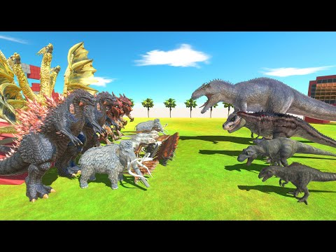 Giga ARK of Evolution vs Team King Ghidorah - Animal Revolt Battle Simulator