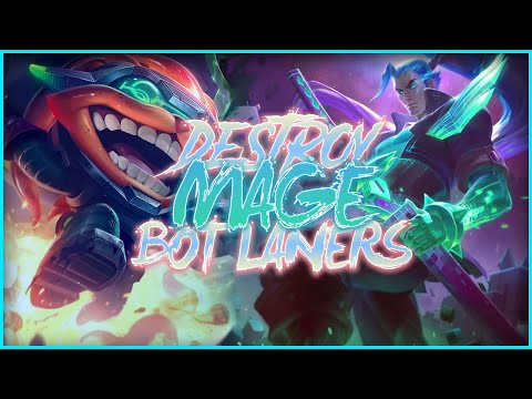 HOW TO STOMP MAGE BOT LANES - League of Legends