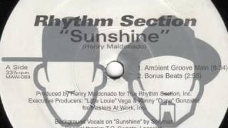 Rhythm Section - Sunshine - Maw Records