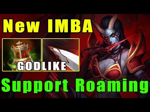[Queen of Pain] New IMBA Support Roaming Kill EveryWhere | 14Kills & GODLIKE (FullGame Dota2 7.21d)