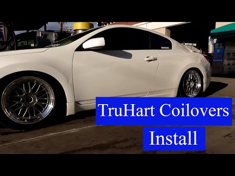 Truhart coilovers install | Nissan Altima Coupe