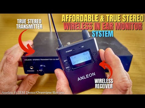 AMAZING & AFFORDABLE True Stereo WIRELESS In Ear Monitor System - Anleon S3