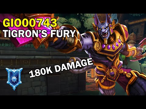 180K Damage gio00743 Tiberius Paladins Competitive (Diamond) TIGRON’S FURY