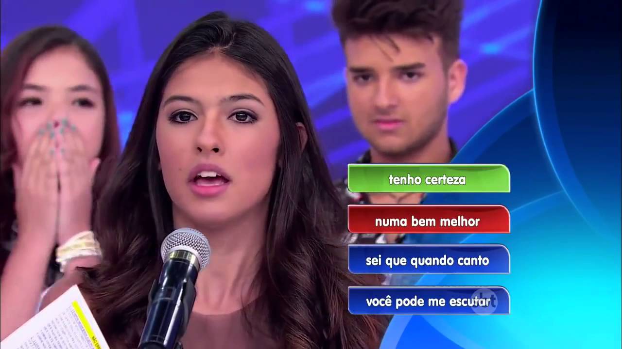 Gustavo Daneluz - Programa Silvio Santos 15.11.15 Não Erre a Letra (Parte 2)