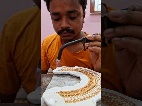 gold Necklace making #shorts #jewellery #reels #viral #kartickmondalgold