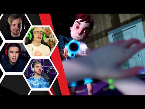 Let's Players Reaction To The Ending Of Chapter 4 Of Hello Neighbor: Hide And Seek