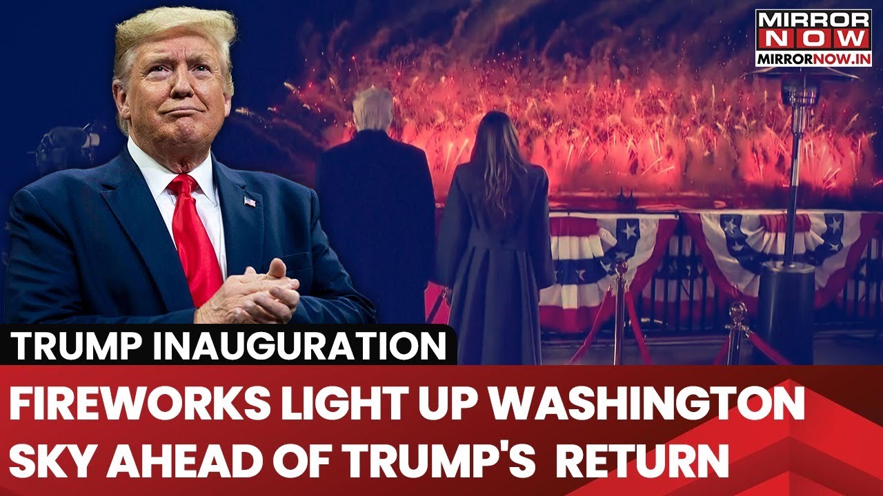 Trump Oath Countdown: Fireworks Light Up Washington Sky Ahead Of President's Inauguration | Watch