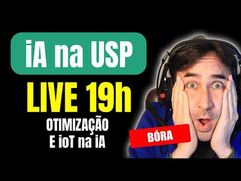 LIVE 19 Horas HOJE com Pesquisadores da USP de iA para IoT e Otimização e Futebol de iA