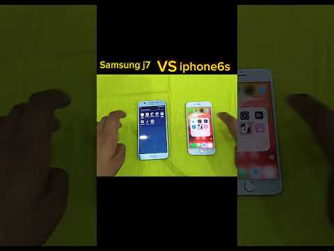 Samsung j7 vs iphone6s speed test ☠️☠️☠️