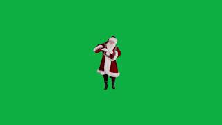 Dancing 🎅 Santa - Merry Christmas - Green Screen Video For Video Editing - Animated GIF