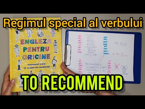 Lecţia # 290 – TO RECOMMEND, un verb mai special 🙃