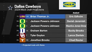 Slater analyzes Cowboys' mock-draft predictions from 2024 | 'NFL Total Access'