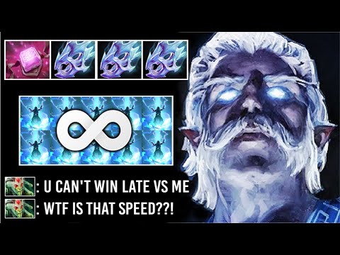 ULTIMATE GOD Max Attack Speed 1000 XPM/GPM Phylactery + 3x Moon Shard Zeus vs Dusa Late WTF Dota 2