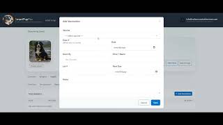 Recording Dog Vaccination Details in SmartPupPro