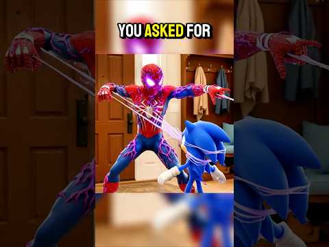 Sonic And Shadow Face Toxic Spiderman... #sonic #comedy