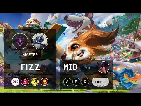 Fizz Mid vs Akali - KR Master Patch 9.13
