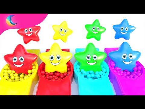 Twinkle Twinkle Colorful Stars | BluLoo Nursery Rhymes & Kids Songs
