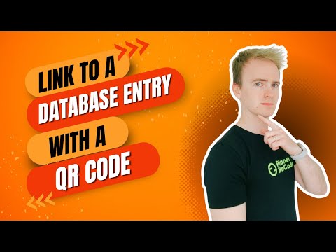 Link to a database entry with a QR code thumbnail