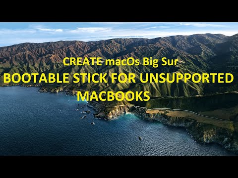 Mac OS Big Sur usb bootable stick