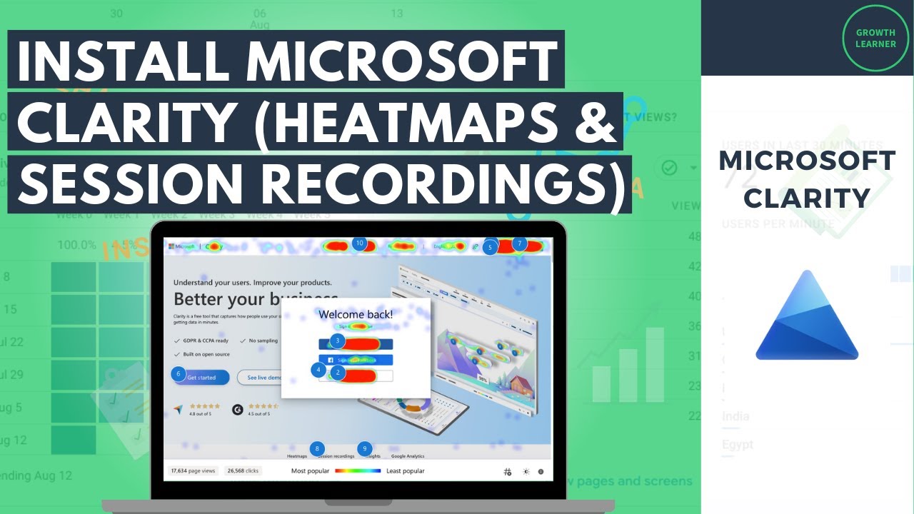 How to Install Microsoft Clarity: Free Web Analytics Tool (Heatmaps & Session Recordings)