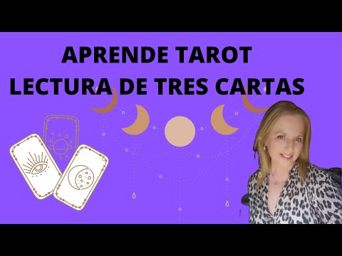 tirada de Tarot con 3 cartas, aprende lecturas de tarot 💜
