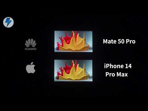 Screen Comparison丨Huawei Mater 50 Pro vs iPhone 14 Pro Max