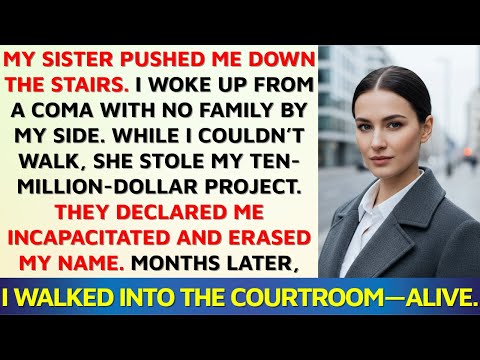 My Sister Pushed Me Down the Stairs for My $10M Success—She Didn’t Expect Me to Survive | Storytime