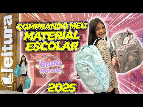 Comprando meu material escolar 2025 completo #materialescolar