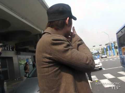 [fancam] 120418 Kim hyun joong@Gimpo Airport