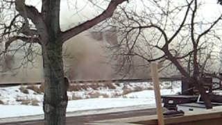 preview picture of video 'trochu grain elevator demolition'