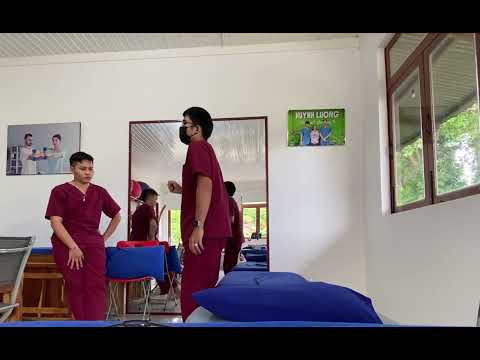 Hướng dẫn bệnh nhân tai biến tự động ngồi dậy (vltl)