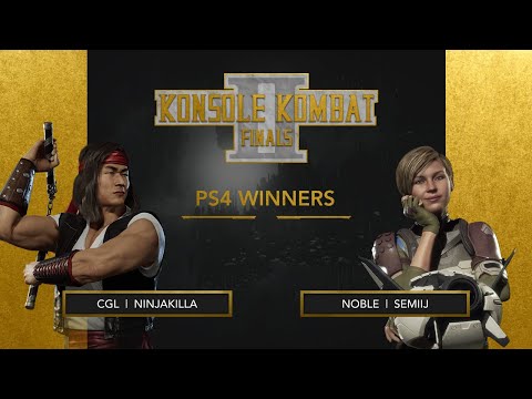 Konsole Kombat II PS4 Finals (Top 8 Winners) - CGL | NinjaKilla vs Noble | Semiij