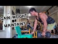 GAIN WEIGHT NA BA OR MAINTAIN LANG? | BACK WORKOUT | POST WORKOUT MEAL