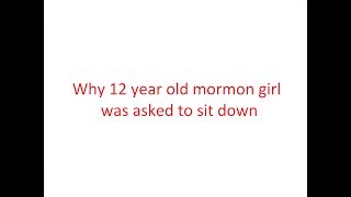 Why 12 Year Old Gay Mormon Was Asked to Sit Down in Church
