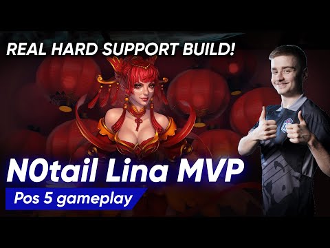 Lina Hard Support by OG.N0tail | Full Gameplay Dota 2 Replay